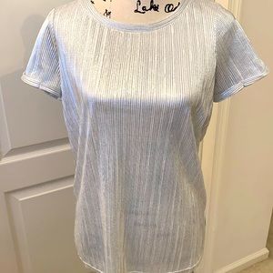 Silver pleated top